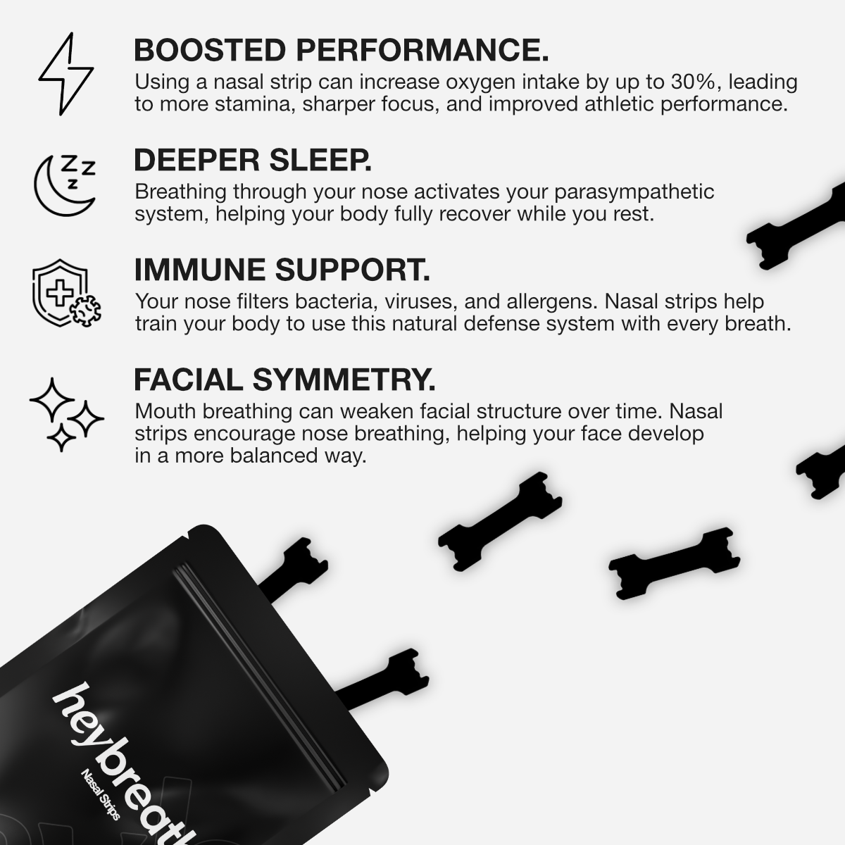 Black Nasal Strips™